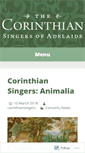 Mobile Screenshot of corinthiansingers.com.au